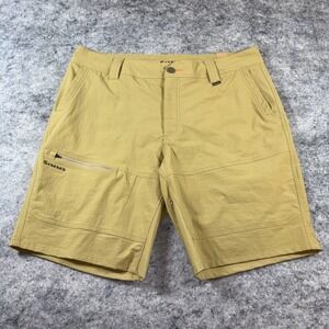 New Simms Guide Shorts Men's‎ 38 Brown Cargo Utility Performance Fishing Outdoor